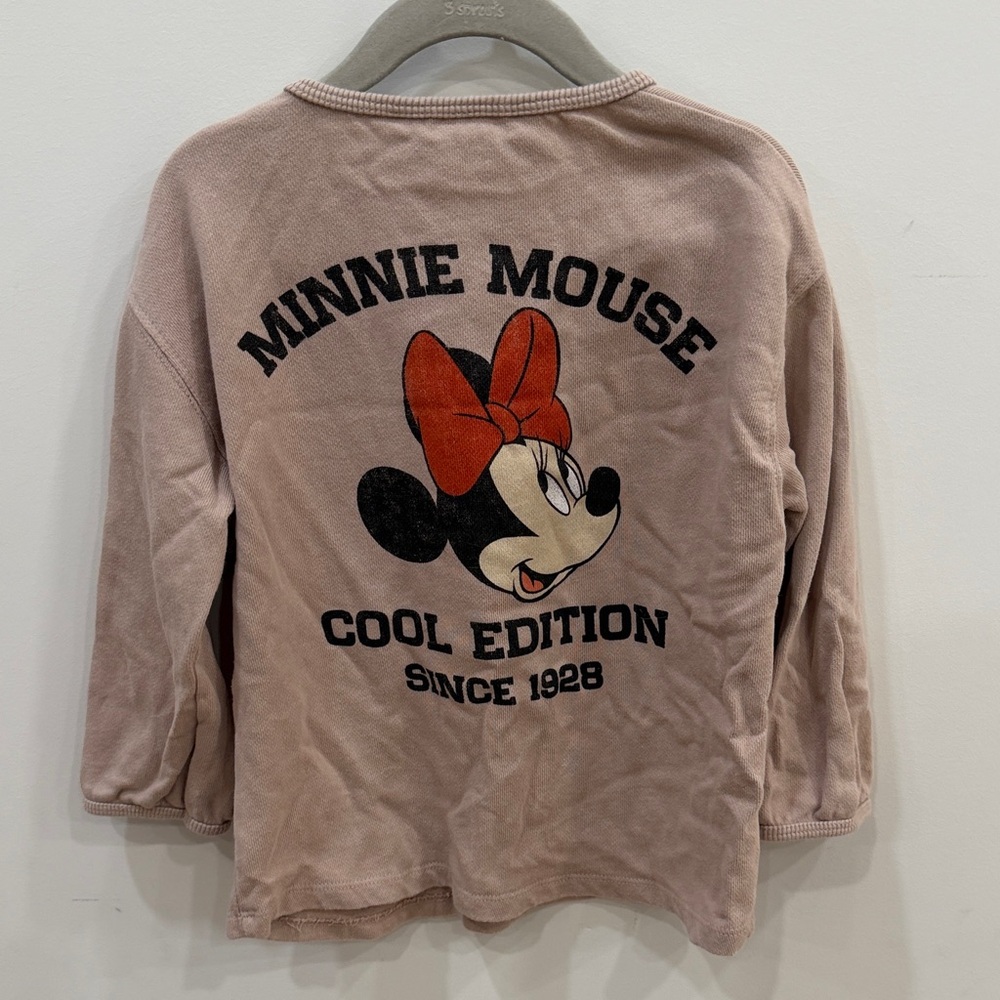 Zara x Minnie Mouse Cool Edition Kids Shirt - Brown